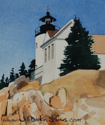 Lighthouse in Maine (Detail)