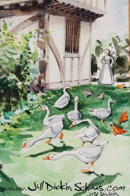 Bayleaf House (Detail with Geese)