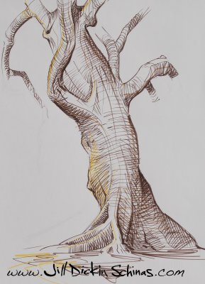 Banyan Tree (Coloured Ink)