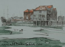 Ice floes in front of the Mill