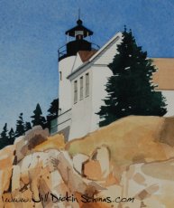 Lighthouse in Maine (Detail)