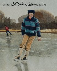 Skater (Detail from Skating on the Pond)