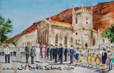 Princess Anne inspects the troops