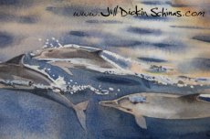 Dolphins at Sunset (detail)