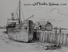Coaster at Bosham 1920