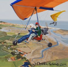 Microlights (over Pagham Harbour)