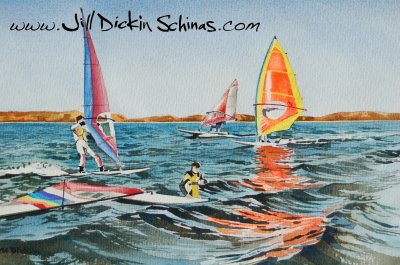 Day-glo Windsurfer